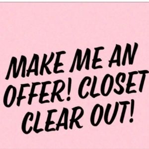 Reorganizing my Posh closet. Make an offer!